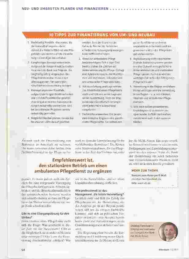 Vorschauseite 5: Konzepte sollten nachhaltig sein