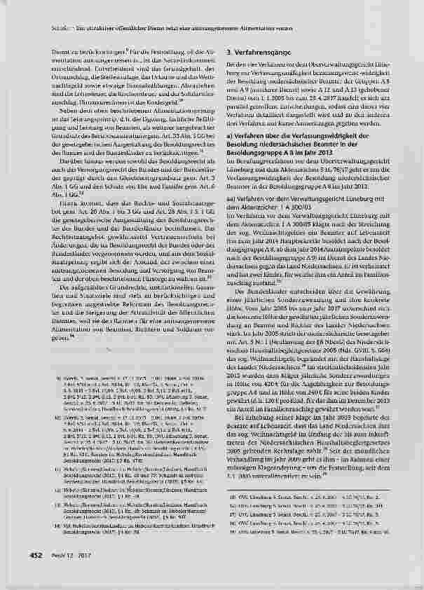 Vorschauseite 3: Ein attraktiver öffentlicher Dienst setzt eine amtsangemessene Alimentation voraus