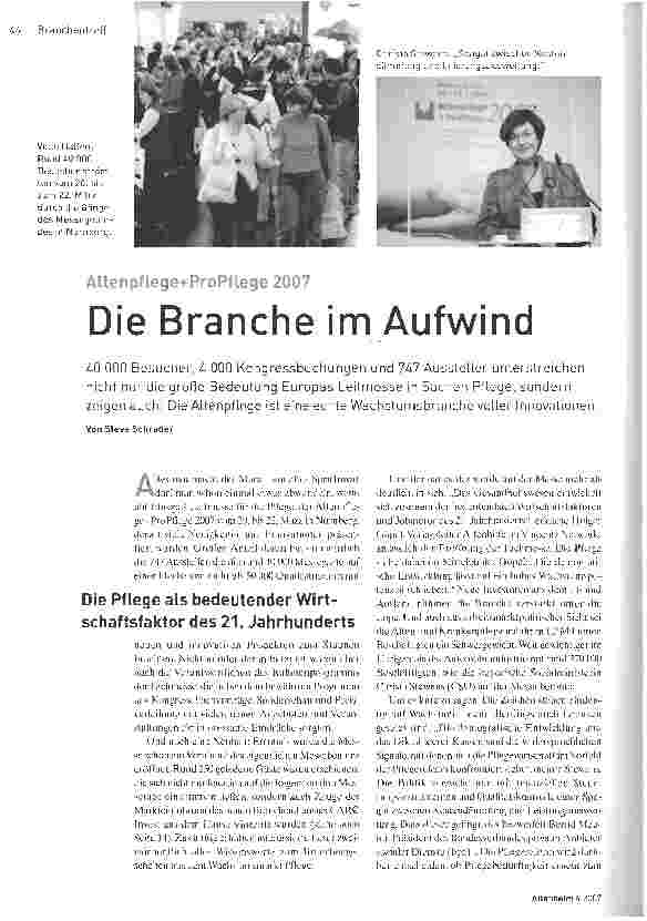 Vorschauseite 1: Die Branche im Aufwind