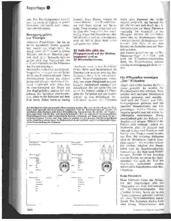 Vorschauseite 5: Neue Pflegephilosophie bei Knochenmarktransplantationen In Idar-Oberstein wird mit medizinischen und pflegerischen Standards gearbeitet