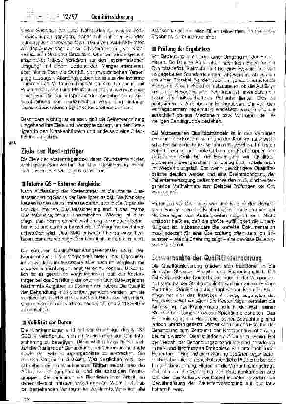 Vorschauseite 2: Qualitätssicherung im Krankenhaus aus der Sicht der Kostenträger