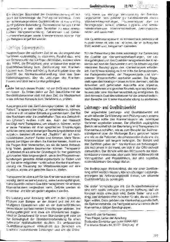 Vorschauseite 3: Qualitätssicherung im Krankenhaus aus der Sicht der Kostenträger