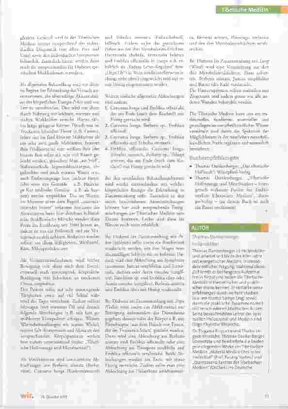 Vorschauseite 4: Diabetes in der Tibetischen Medizin