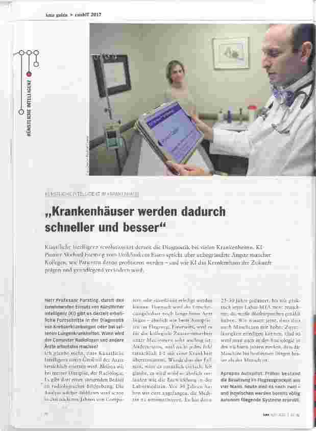 Vorschauseite 1: Krankenhäuser werden dadurch schneller und besser