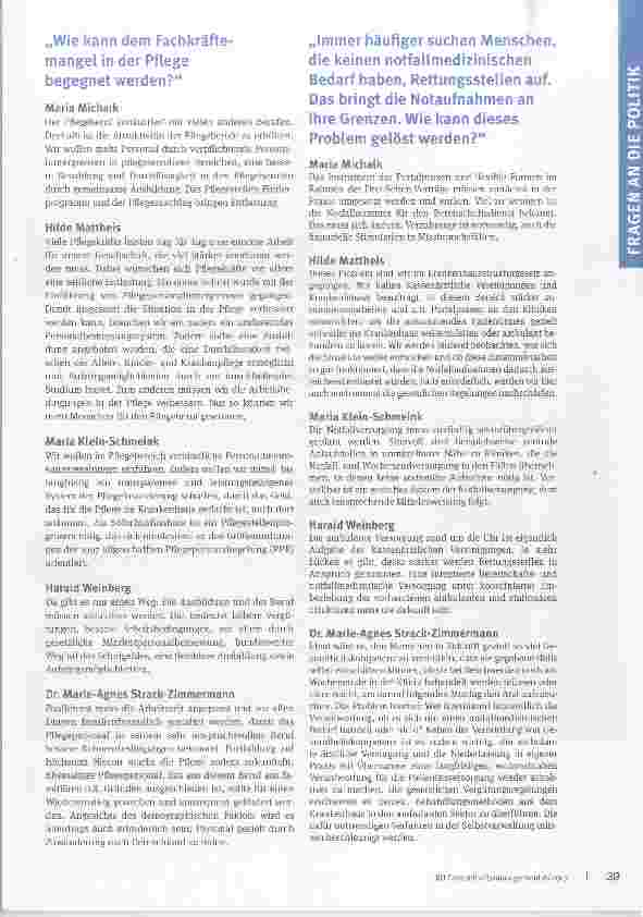 Vorschauseite 2: Eine Frage fünf Ansichten