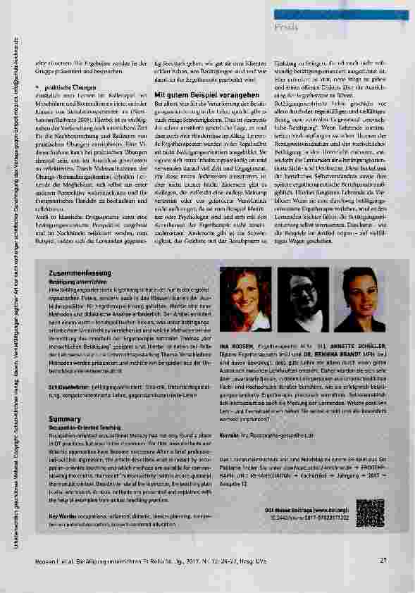 Vorschauseite 4: Betätigung unterrichten