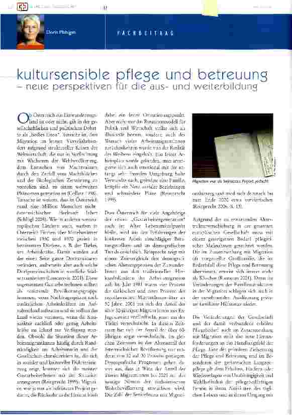 Vorschauseite 1: Kultursensible Pflege und Betreuung
