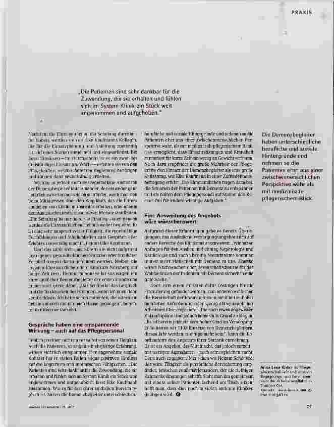 Vorschauseite 2: Ein Lichtblick in der fremdem Welt Krankenhaus