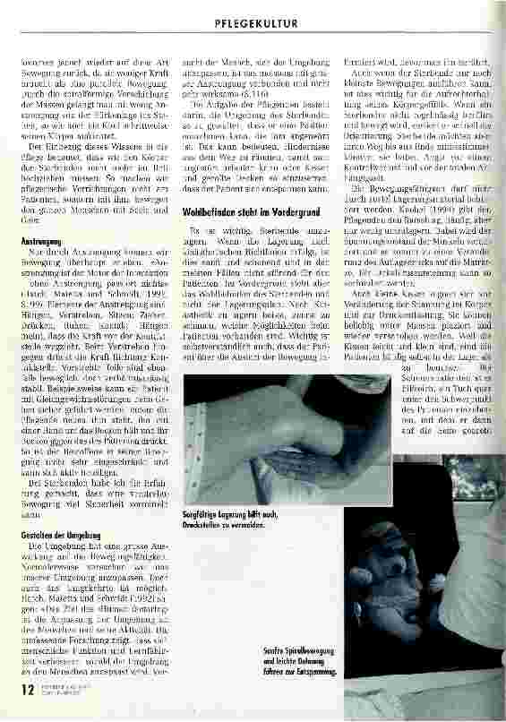Vorschauseite 5: Bewegen und berühren bis zuletzt Kinästhetik bei Sterbenden