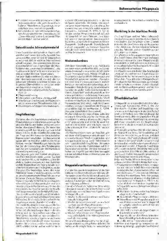 Vorschauseite 4: Angehörigenarbeit im Krankenhaus - eine Herausforderung für die professionelle Pflege