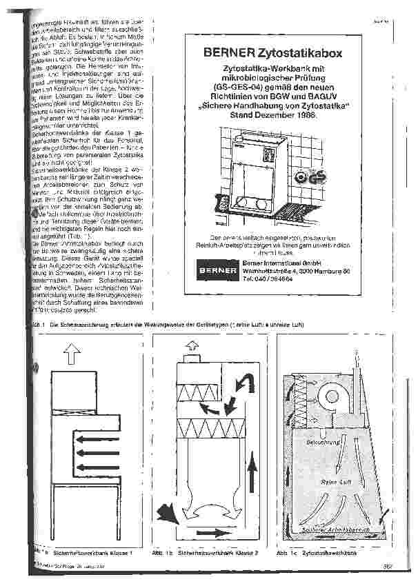 Vorschauseite 2: Sicher arbeiten: Zytostatika; Anmerkungen zur Neuauflage des Merkblattes Sichere Handhabung von Zytostatika der BGW