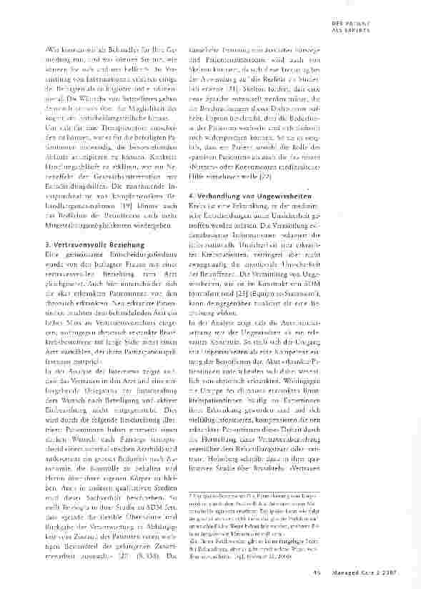 Vorschauseite 3: Gemeinsame Entscheidungsfindung bei Brustkrebspatientinnen