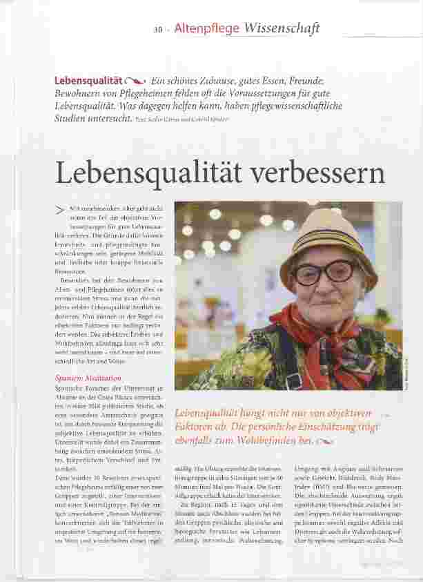 Vorschauseite 1: Lebensqualität verbessern