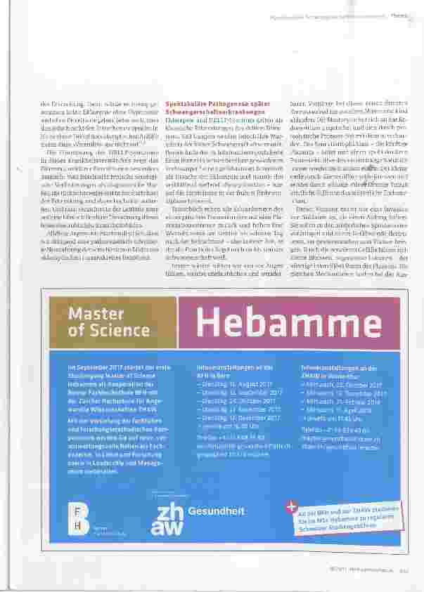 Vorschauseite 2: Hypertensive Schwangerschaftserkrankungen und Eklampsie neuer Zugang zu einer komplexenKrankheitsfamilie