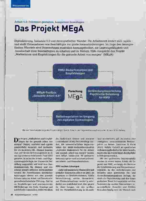 Vorschauseite 1: Das Projekt MEgA