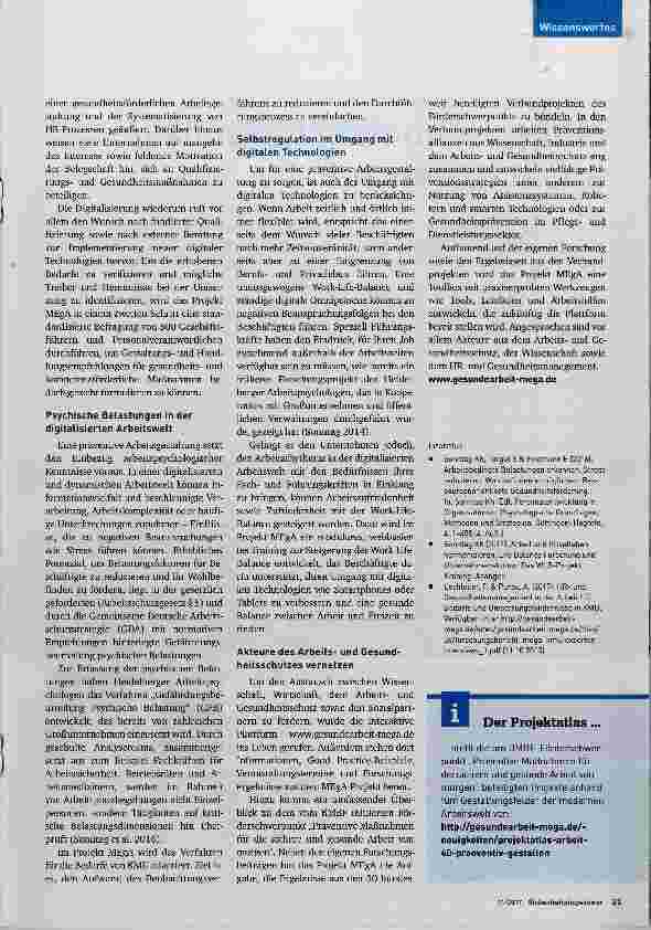 Vorschauseite 2: Das Projekt MEgA