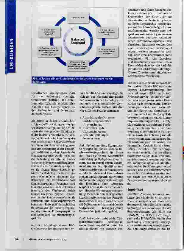 Vorschauseite 3: Balanced Scorecard-basiertes Controlling in der Radiologie