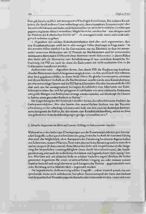 Vorschauseite 6: Genome Editing in der ethischen Diskussion Argumente und Begründungsformen