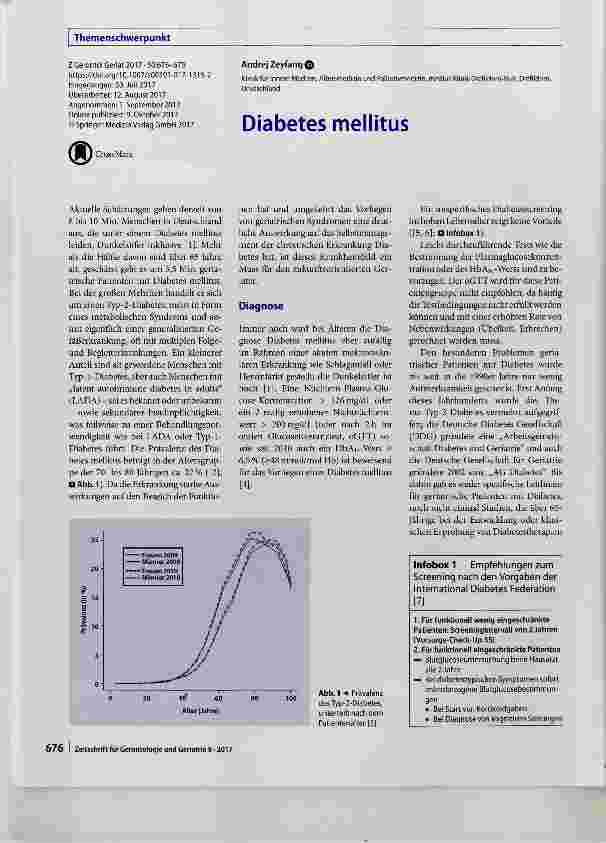 Vorschauseite 1: Diabetes mellitus