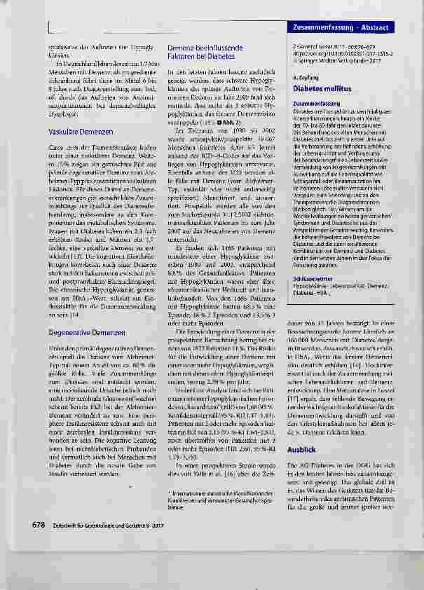 Vorschauseite 3: Diabetes mellitus