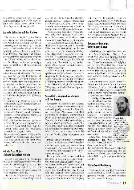 Vorschauseite 2: Was tun mit den sexuellen Bedürfnissen der Patienten?