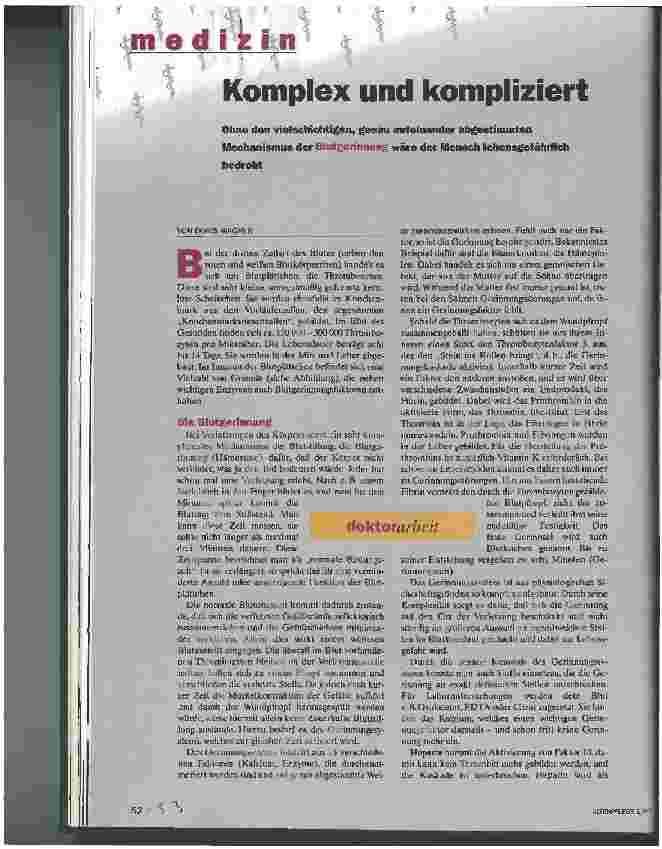 Vorschauseite 1: Komplex und kompliziert