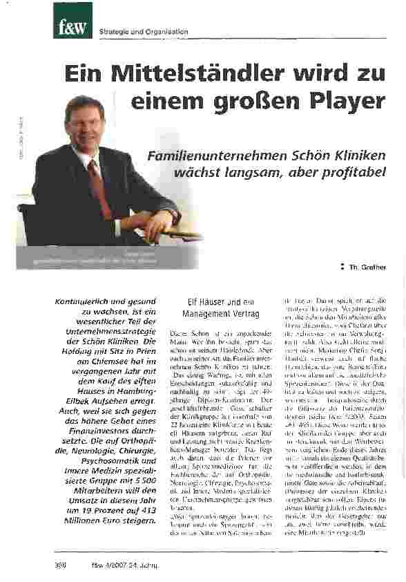 Vorschauseite 1: Ein Mittelständler wird zu einem großen
