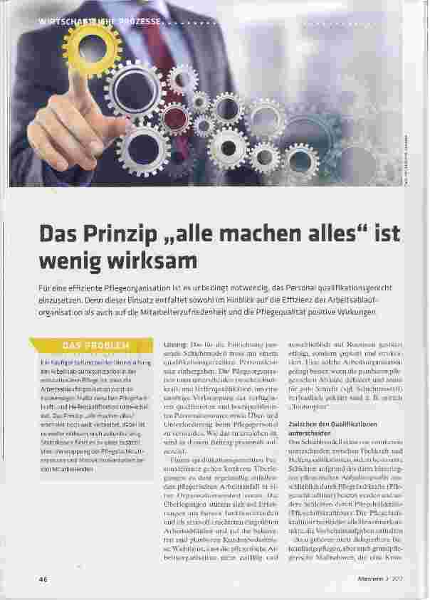 Vorschauseite 1: Das Prinzip „alle machen alles“ ist wenig wirksam