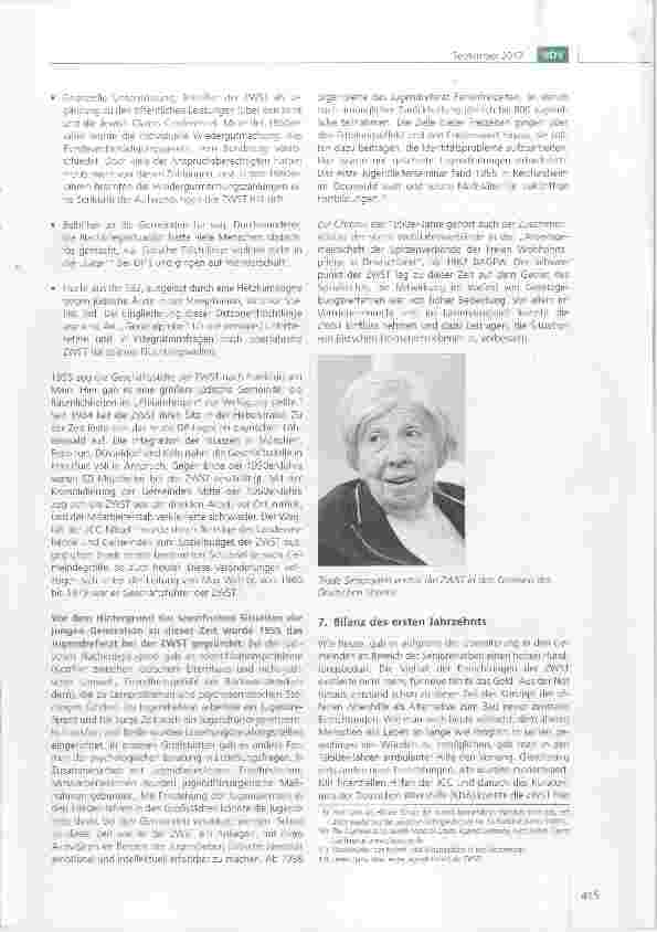 Vorschauseite 5: Zentralwohlfahrtsstelle der Juden in Deutschland (ZWST) ein Blick in die vergangenen 100 Jahre