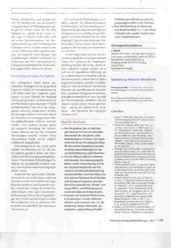 Vorschauseite 6: Partizipative Bedarfsanalyse kommunaler Akteure. Grundlage einer kommunalenGesamtstrategie zur Gesundheitsförderung