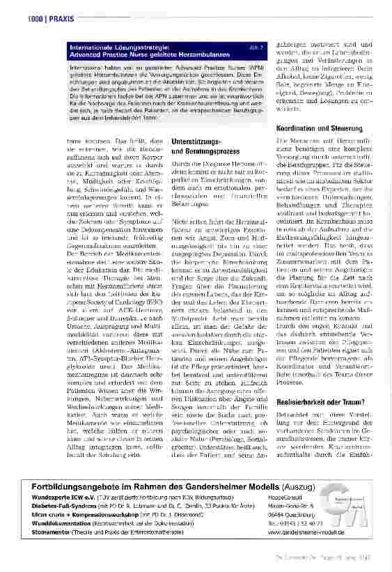 Vorschauseite 3: Pflege als Koordinatorfür Menschen mit Herzinsuffizienz