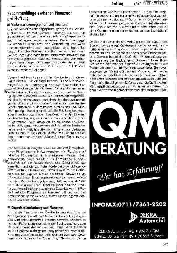 Vorschauseite 2: Finanzierungsengpässe und Haftung