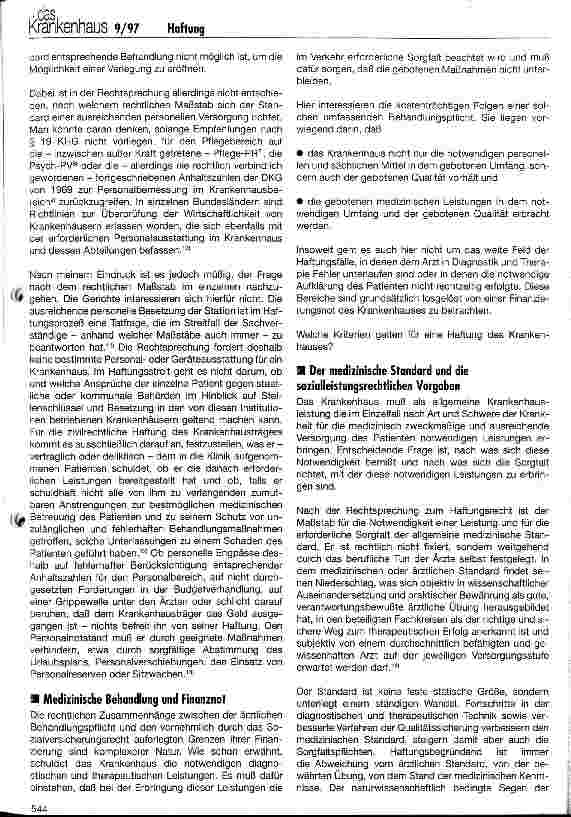 Vorschauseite 3: Finanzierungsengpässe und Haftung