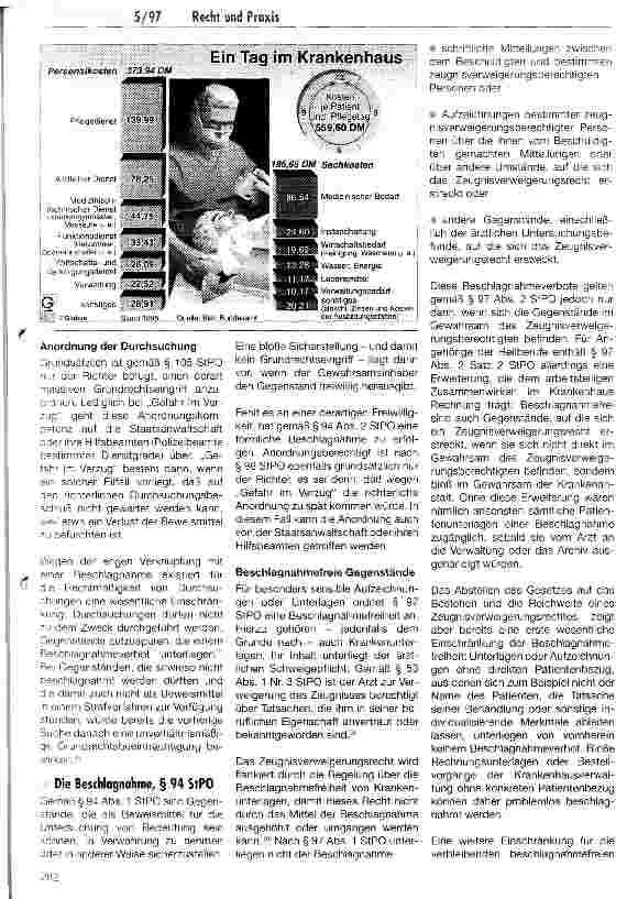 Vorschauseite 1: Ein Tag im Krankenhaus