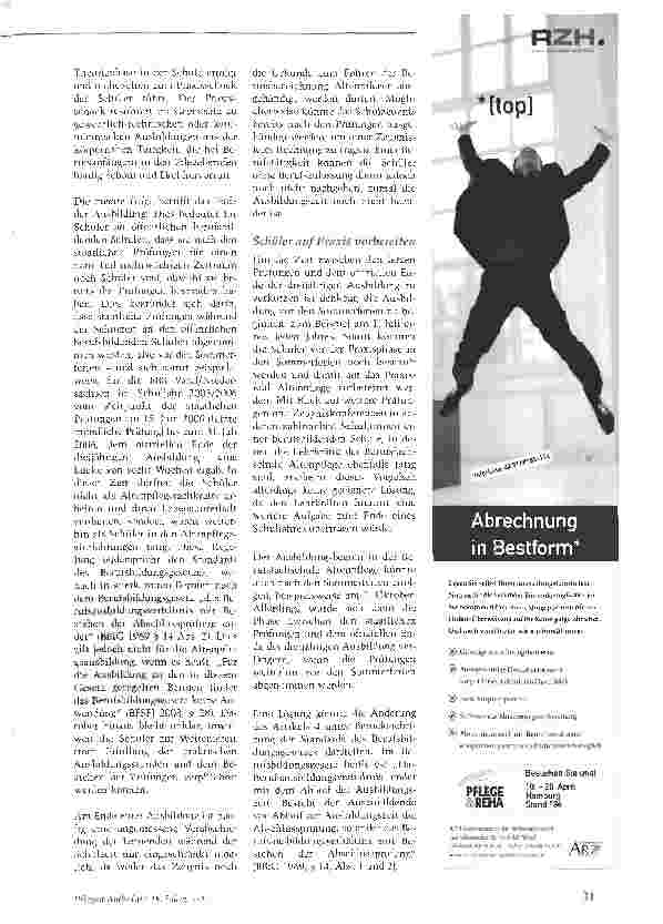 Vorschauseite 2: Altenpflegeausbildung: Ein Gewinn?