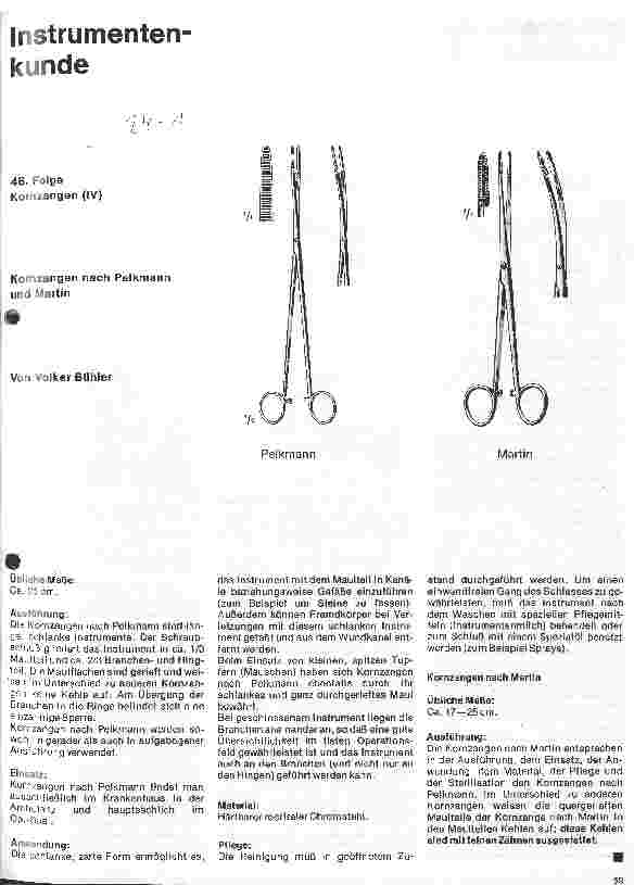 Vorschauseite 1: Instrumentenkunde 46. Folge: Kornzangen (IV)
