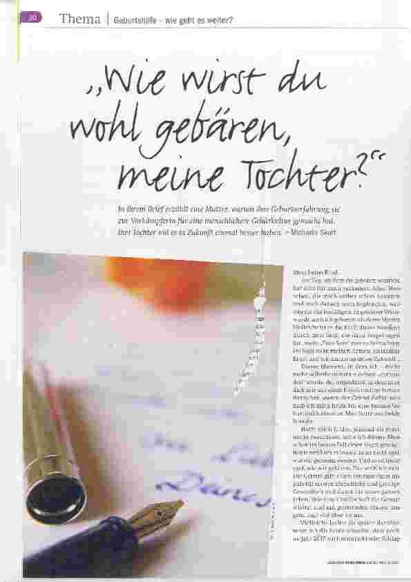 Vorschauseite 1: Wie wirst du wohl gebären, meine Tochter?