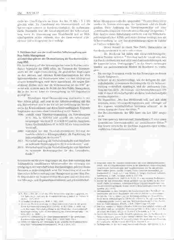 Vorschauseite 2: Das neue Aufsichtsverfahren: Effektives Management gegen Rechtsverstöße am Beispiel der KBV