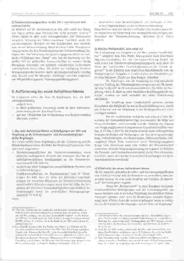 Vorschauseite 3: Das neue Aufsichtsverfahren: Effektives Management gegen Rechtsverstöße am Beispiel der KBV