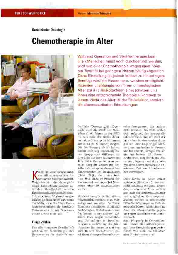 Vorschauseite 1: Chemotherapie im Alter