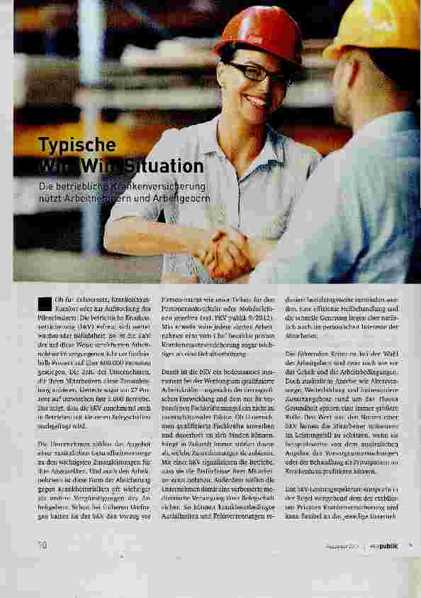 Vorschauseite 1: Typische Win-Win-Situation