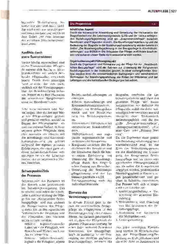 Vorschauseite 2: Kongruente Beziehungspflege - Demenz - Beziehung -Zuwendung - Wirtschaftlichkeit