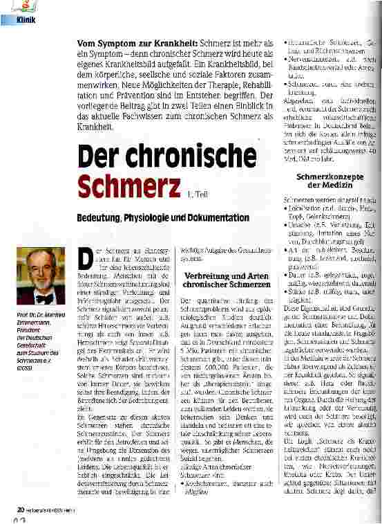 Vorschauseite 1: Der chronische Schmerz