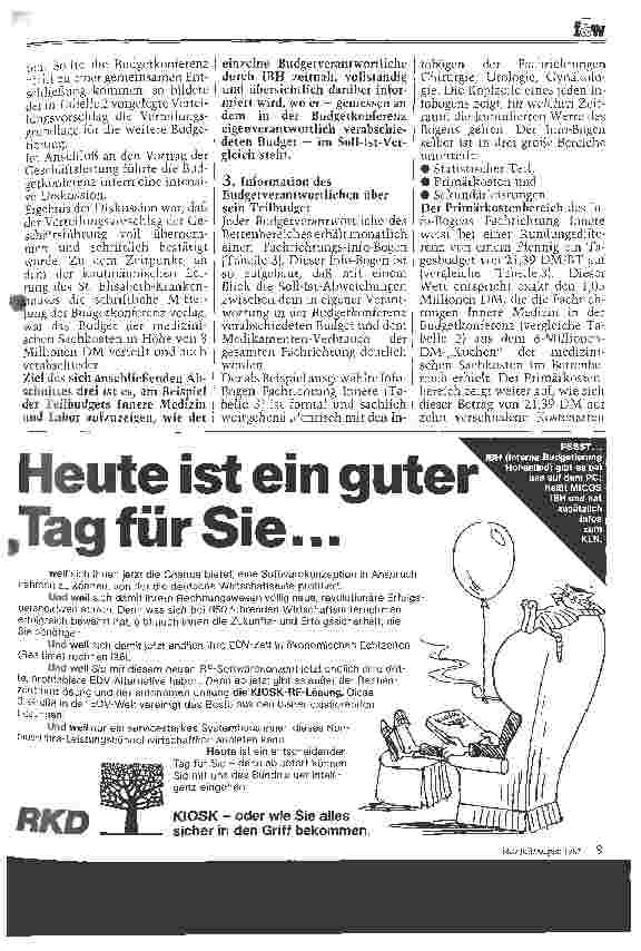 Vorschauseite 4: IBH - Interne Budgetierung Hohenlind ; Budgetierung der medizinischen Sachkosten- 12 Monate praktische Erfahrungen