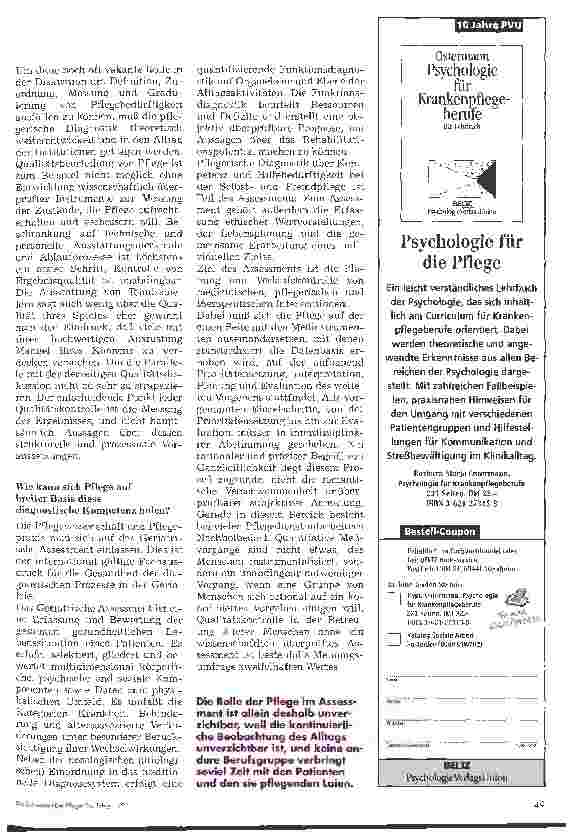 Vorschauseite 6: Die Rolle der Pflege in der geriatrischen Rehabilitation