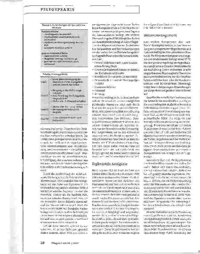 Vorschauseite 2: Fast Track in der Viszeralchirurgie - Teil 2: Operation und Schmerztherapie: Missempfindungen und zusätzliches Krankheitsgefühl vermeiden