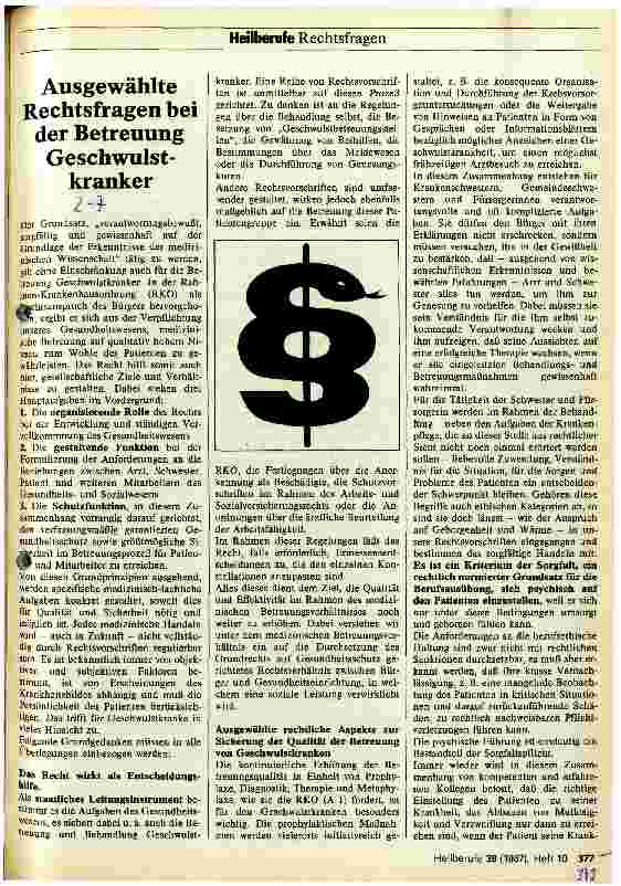 Vorschauseite 1: Ausgewählte Rechtsfragen bei der Betreuung Geschwulstkranker