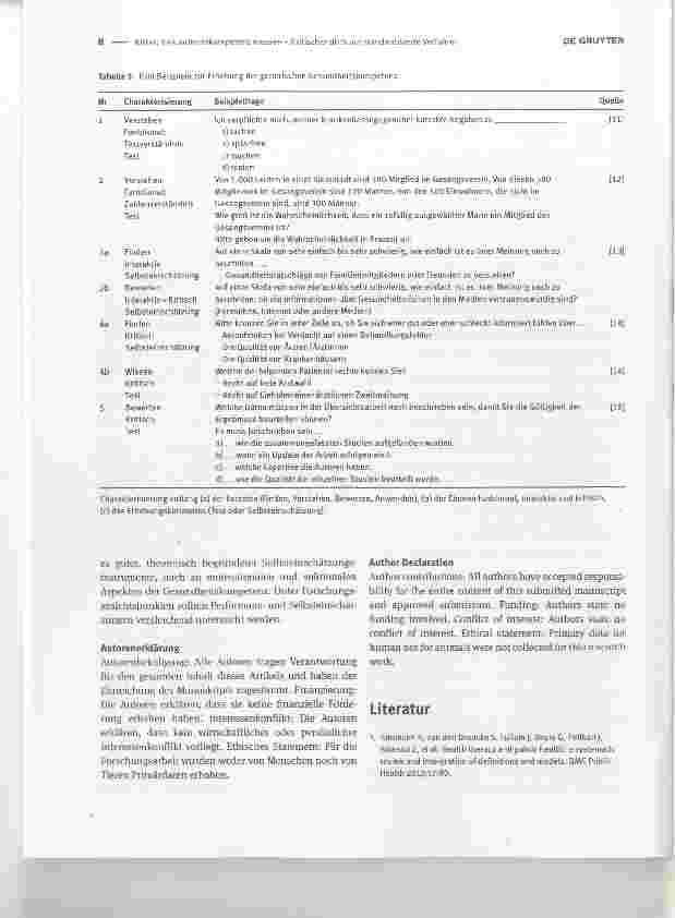 Vorschauseite 3: Gesundheitskompetenz messen - Kritischer Blick auf standardisierte Verfahren Measuring health literacy a criticial view on standardised measures