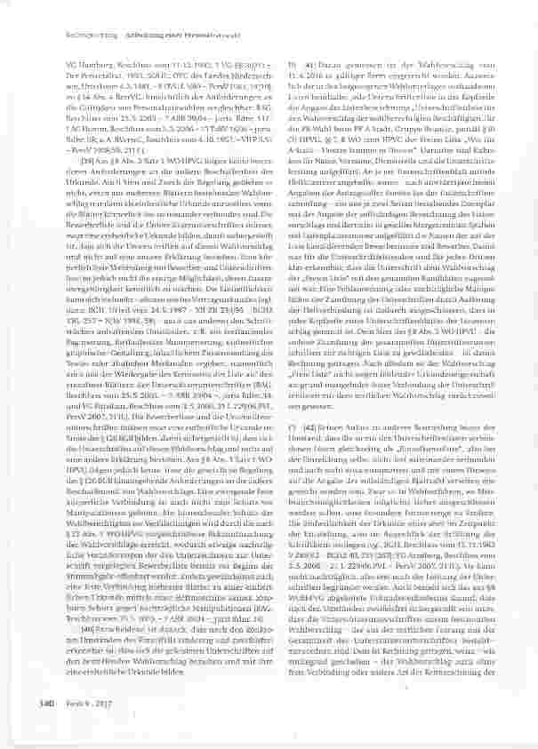 Vorschauseite 4: Anfechtung einer Personalratswahl