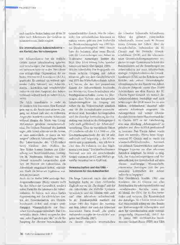 Vorschauseite 3: Vom „Wunderstoff zum Krebsgift ersten Ranges